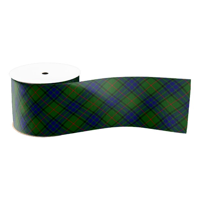 Lauder Tartan Blau kariert Ripsband (Spule)