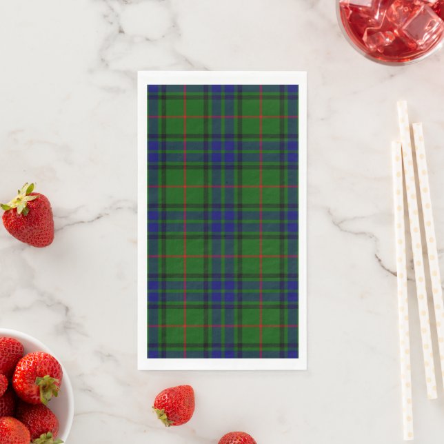 Lauder Tartan Blau kariert Serviette (Beispiel)