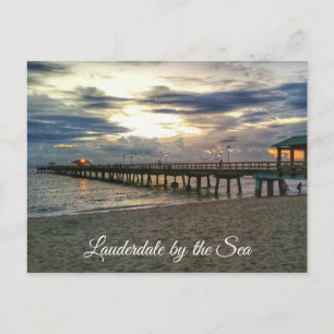 Lauderdale am Meer, Florida - Anglins Postkarte