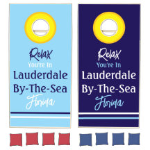 Lauderdale By-the-Sea Florida Cornhole Set