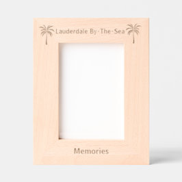 Lauderdale By-The-Sea Florida Laser Engraved frame Geätzte Rahmen