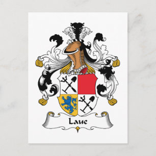 Laue Familienwappen Postkarte