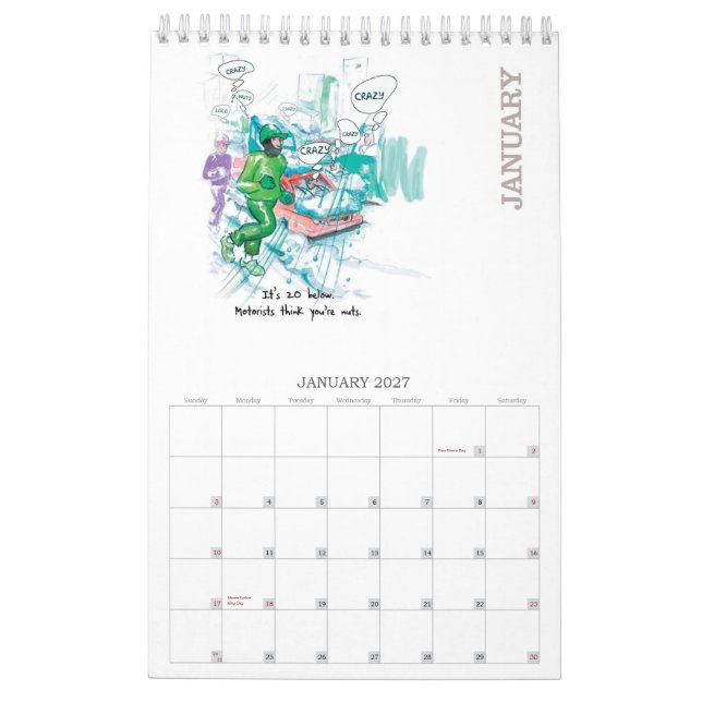 LAUF 2013 - Kalender für Läufer - Vertikale (Jan 2027)