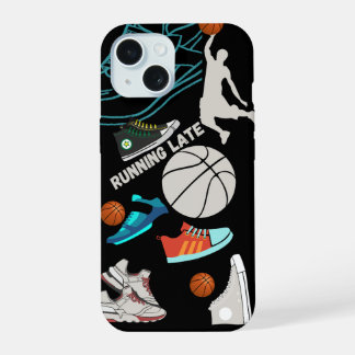 Lauf, Basketball der Sneakers iPhone 15 Hülle