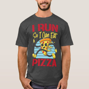 Lauf der Halbmarathon Pizza, die ich laufe, damit T-Shirt