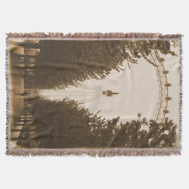 Lauf der Linie - London Eye Throw Blanket Decke (Vorderseite)