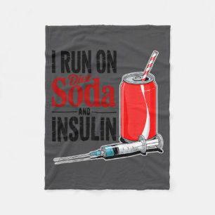 Lauf-Diät-Limonade Insulin-Diabetes-Überlebender-D Fleecedecke
