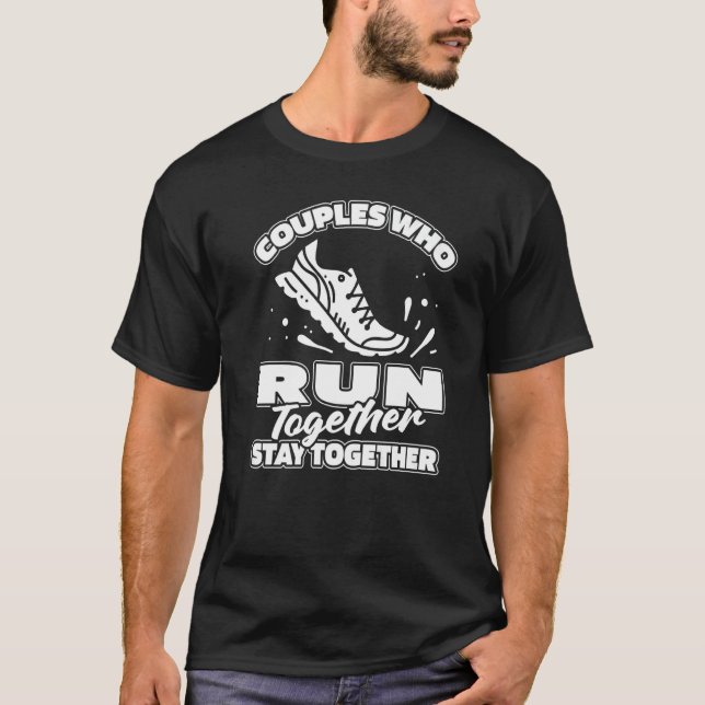 Lauf eines Läufers für mehrere Jogger Joggen T-Shirt (Vorderseite)