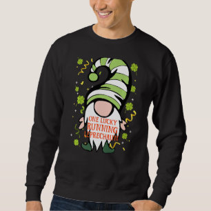 Lauf Funny St Patrick S Day Lucky Gnome Familie Sweatshirt