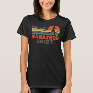 Lauf-Halbmarathon Vintag Retro Dies ist T-Shirt