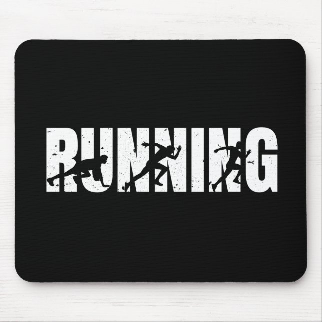 Lauf| Läufer| Marathon Mousepad (Vorne)