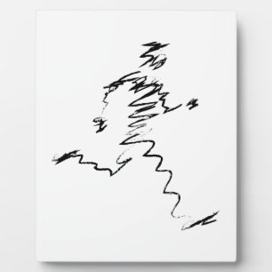 Lauf, Läufer, Triathleten Fotoplatte