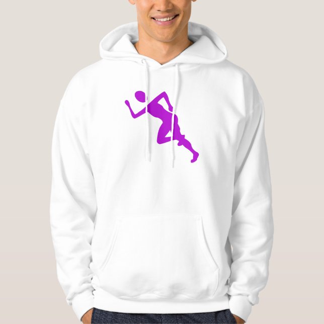 Lauf - Lila Hoodie (Vorderseite)