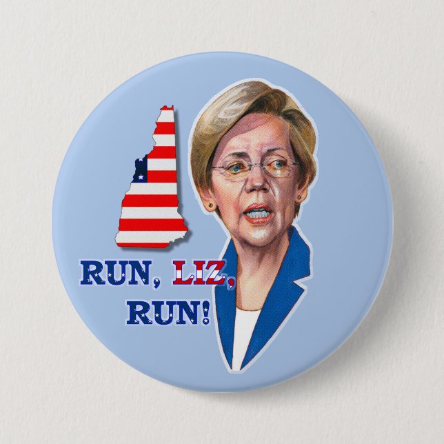 Lauf, Liz, Lauf! Button (Vorderseite)