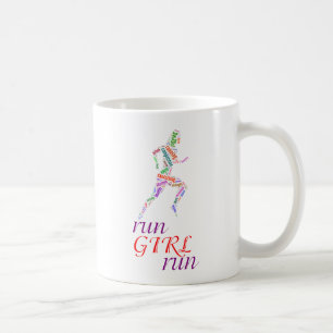 Lauf Mädchen, renne Kaffeetasse