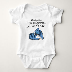 Lauf Marathon genau wie meine Tante Baby Strampler