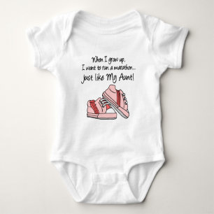 Lauf Marathon genau wie meine Tante Baby Strampler