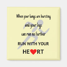 Lauf mit deinem Herzen inspirierend