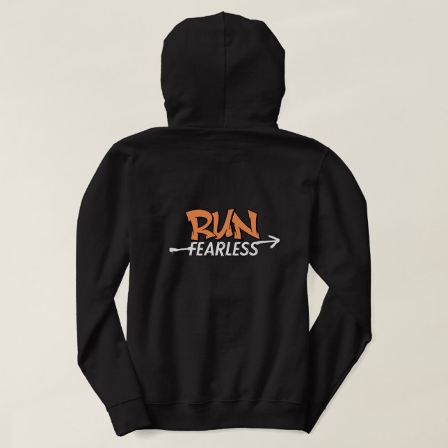 Lauf ohne Furcht Hoodie (Design Rückseite)