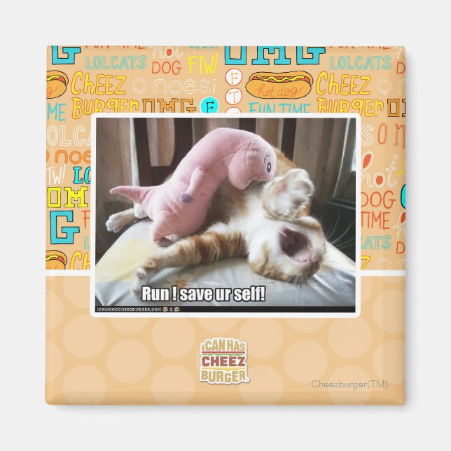 Lauf! Rett dich! Magnet (Vorne)