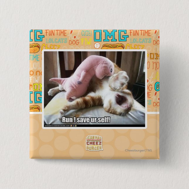 Lauf! Retten Sie ur Selbst! Button (Vorderseite)