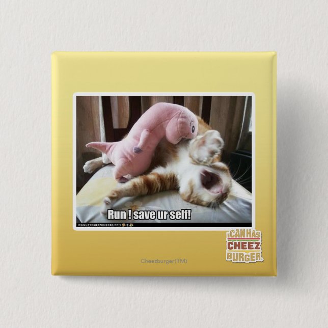 Lauf! Retten Sie ur Selbst! Button (Vorderseite)