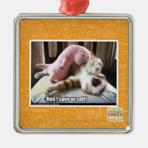 Lauf! Retten Sie ur Selbst! Ornament Aus Metall