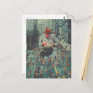 Lauf schnell, der Zahnarzt kommt Eine surrealistis Postkarte