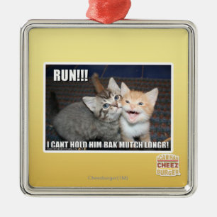 LAUF!!! SILBERNES ORNAMENT