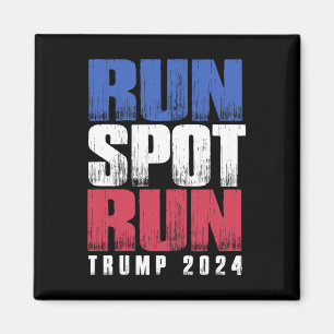 Lauf Spot Lauf Lauf Debyte Zitat Lustig Politisch  Magnet