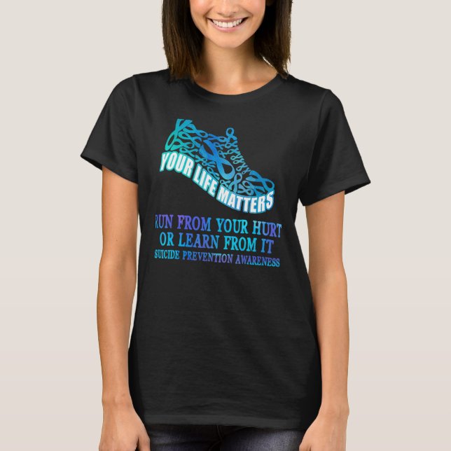 Lauf von deinem Hurt oder lerne von ihm klassisch  T-Shirt (Vorderseite)
