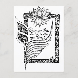 Lauf von denen, die versuchen, Ihre Flügel-Zitat z Postkarte