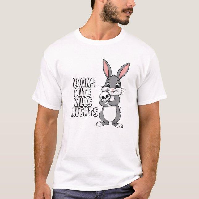 Lauf weg Funny Medival Fantasy Design T-Shirt (Vorderseite)