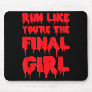 Lauf wie das lustige Halloween-Fitnessstudio Mousepad