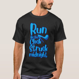 Lauf wie die Uhr Struck Mitternacht T-Shirt