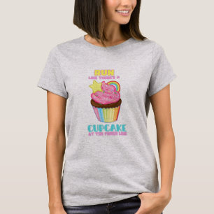 Lauf wie ein Kuchen an der Ziellinie T-Shirt