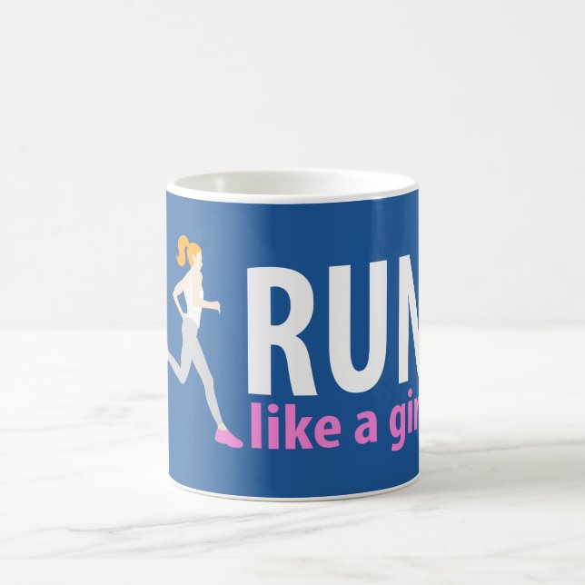 Lauf wie ein Mädchen Tasse (Mittel)