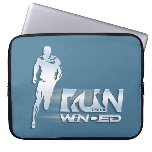 Lauf wie ein Wind | Notebook-Sieb 15" Laptopschutzhülle (Vorderseite)