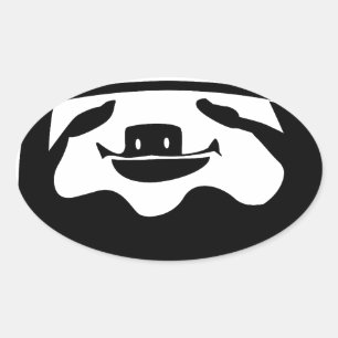 Lauf wie eine Schlampe Ovaler Aufkleber