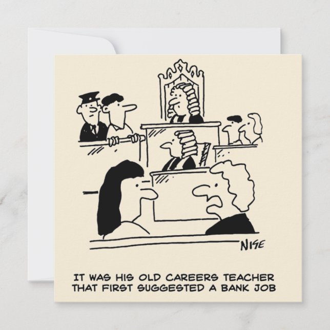 Laufbahnberatung: Der Mensch endet vor Gericht Karte (Vorderseite)