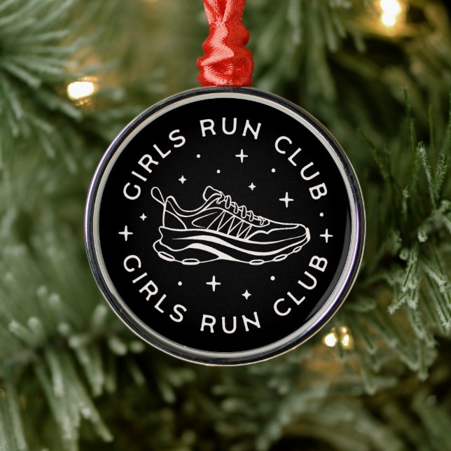 Laufclub für Mädchen Ornament Aus Metall (Baum)