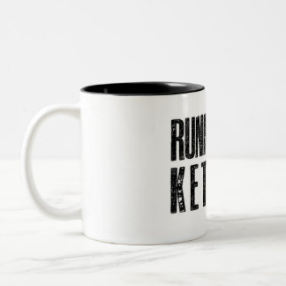 Laufen auf Keton-Kaffee-Tasse Zweifarbige Tasse