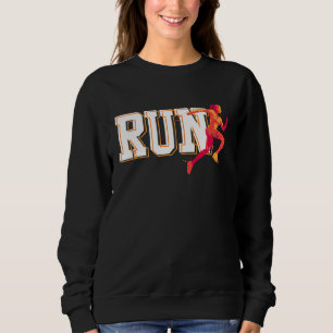 LAUFEN Cross Country Bahn laufen für Mädchen Fraue Sweatshirt