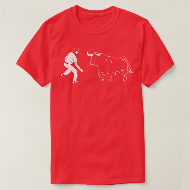 Laufen der Bullen Pamplona T-Shirt (Design vorne)