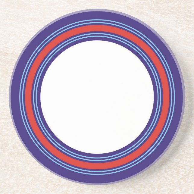 Laufen der Farben für einen Sportfahrer Getränkeuntersetzer (Vorne)