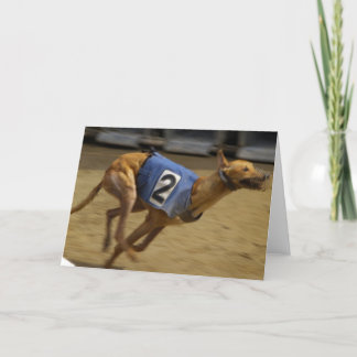 Laufen der Windhund-Gruß-Karte Karte