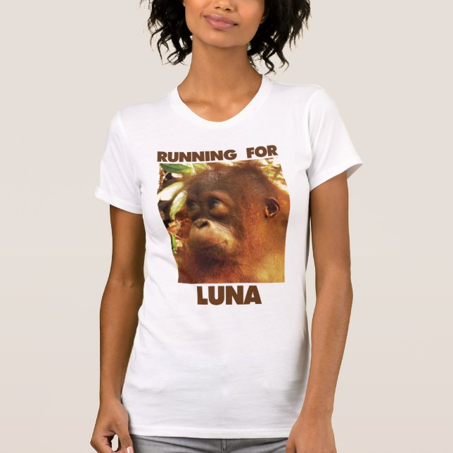 Laufen für Luna - Orang-Utan Outreach T-Shirt (Vorderseite)