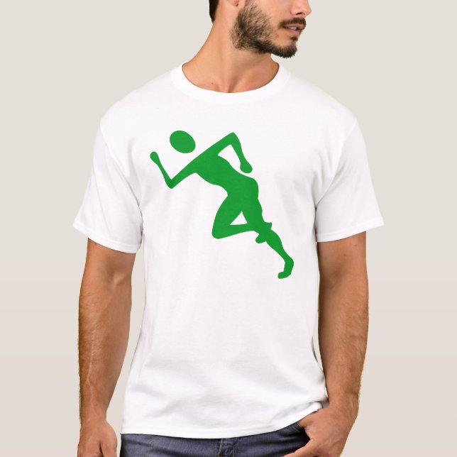 Laufen - grün T-Shirt (Vorderseite)