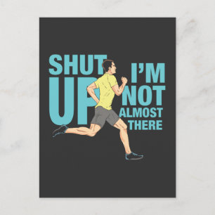 Laufen - ich bin nicht so gut da postkarte