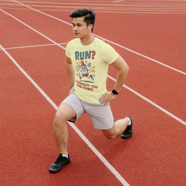 Laufen? Ich dachte, du sagtest Rum Funny Runners Tri-Blend Shirt (Von Creator hochgeladen)